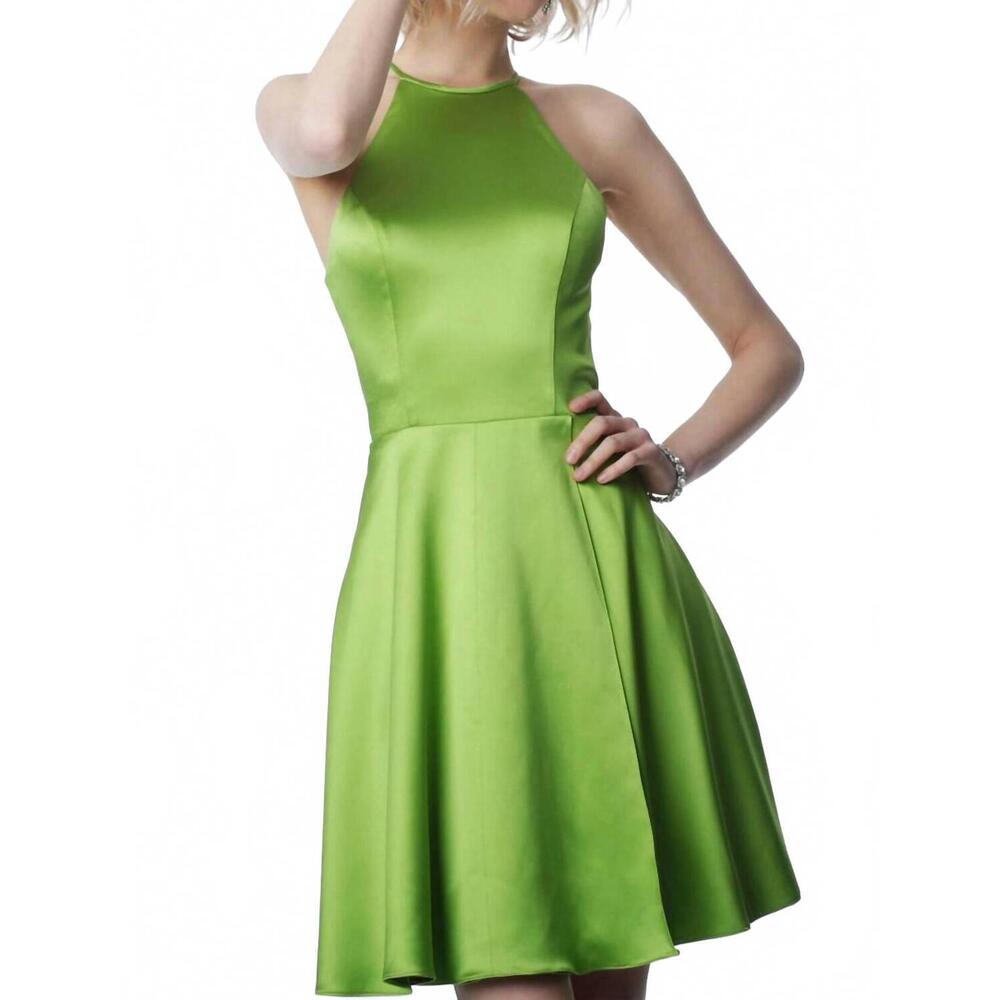 NEW JVN prom mini dress in green
